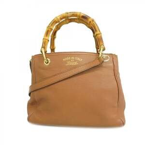 Gucci Bamboo Shopper Tote Leather Small #255821G62B